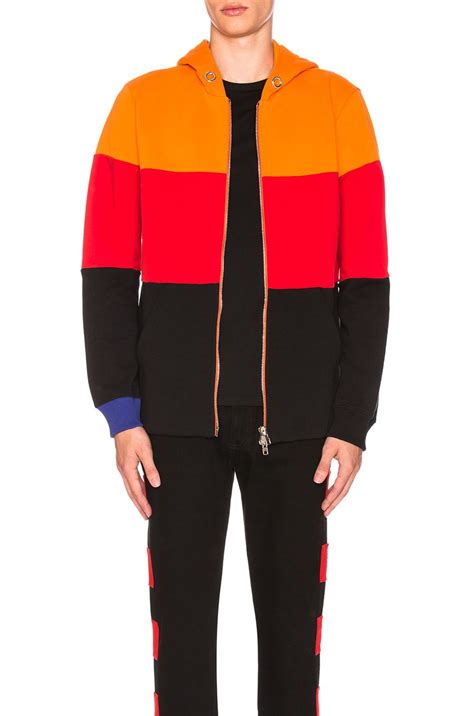 givenchy colorblock quarter-zip hoodie|givenchy crest sweatshirt.